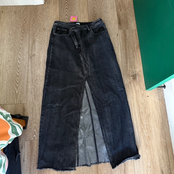 Dressed in LALA Dresses & Skirts - Dressed in LALA Asymmetrical Denim Maxi Skirt